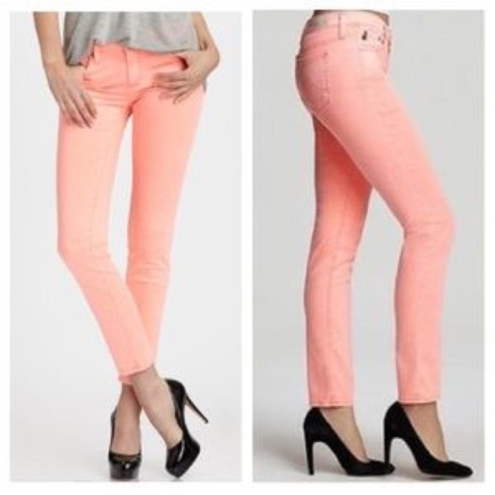 AG the Stilt cigarette leg colored denim